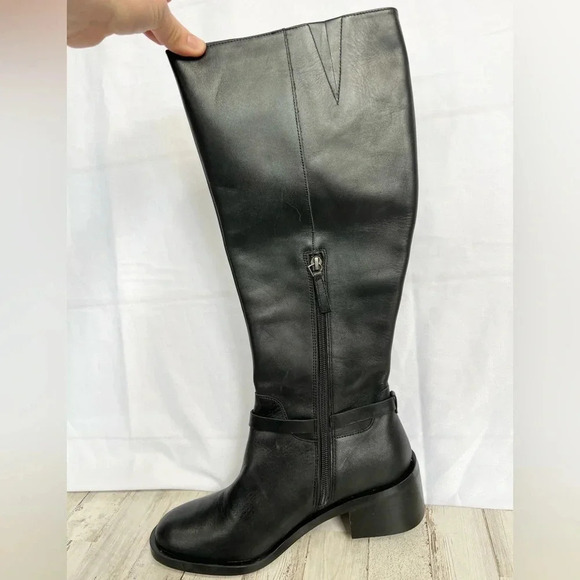 Linea Paolo Kamile Knee High Riding Boot in Black Size 9 - Picture 6 of 15